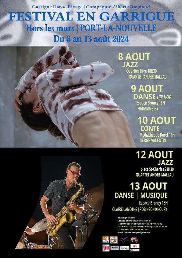 Affiche 2024 du 18e Festival en Garrigue